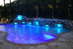 Waterfall lighting