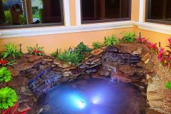 Double waterfall pond