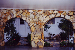 Stone work wall