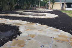Flagstone walkway