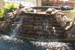Rock waterfall