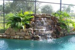 pool  waterfall