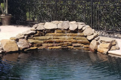 Small waterfall on pool