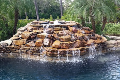 outdoor waterfall