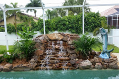 pool waterfall