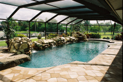 rock waterfall pool