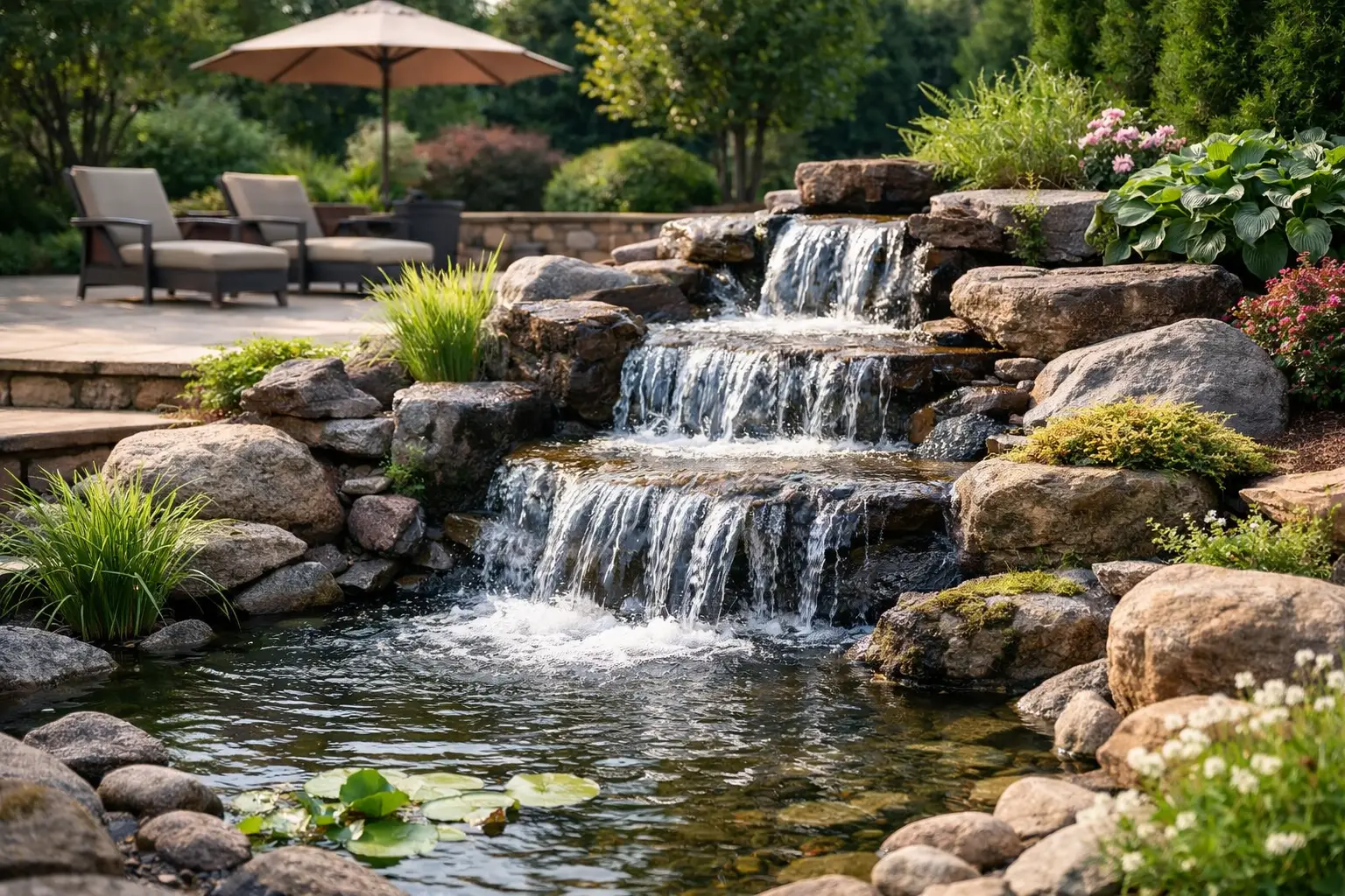 11 Backyard Waterfall Design Ideas