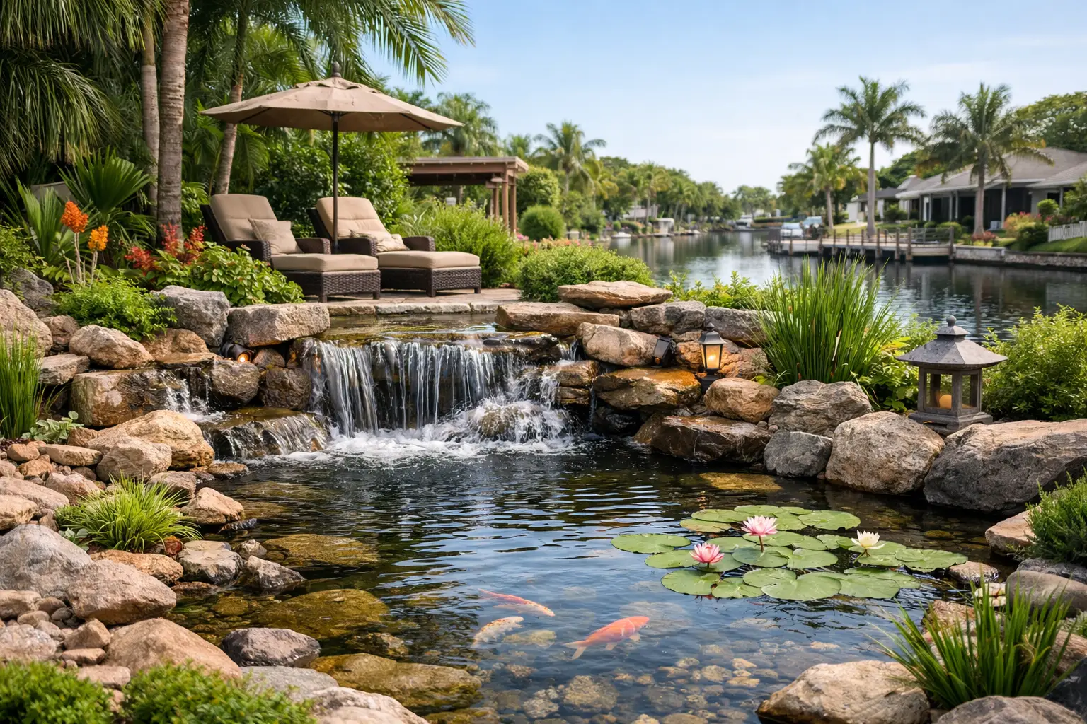 Cape Coral Pond Builders for Backyard Retreats