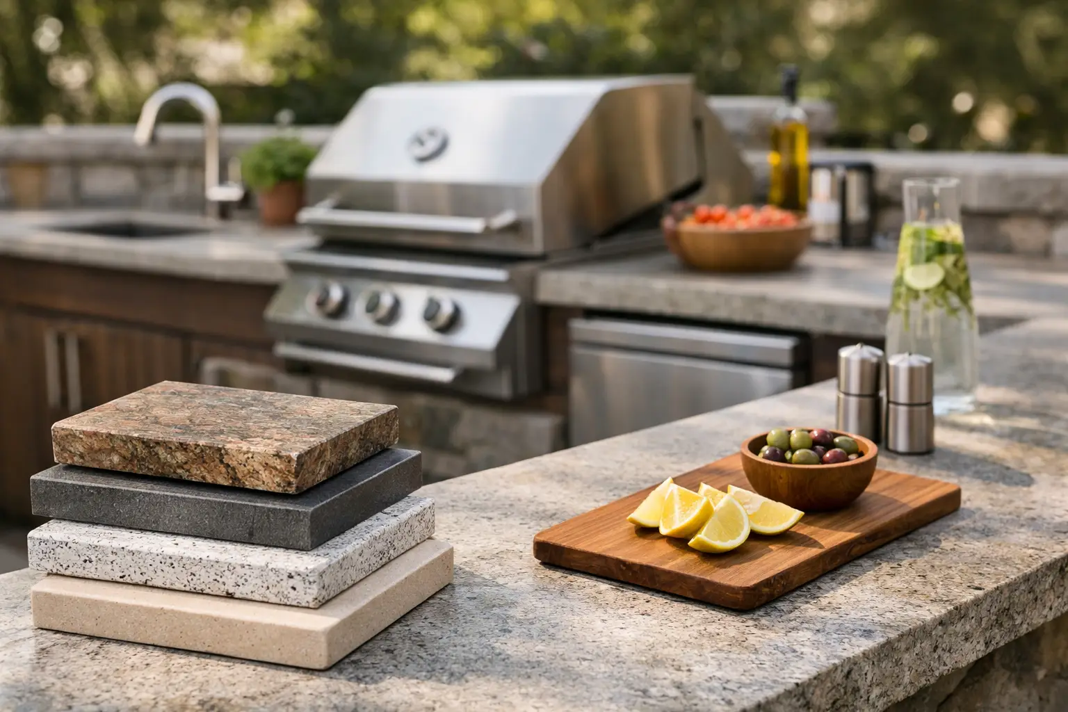 Best Outdoor Kitchen Countertop Materials