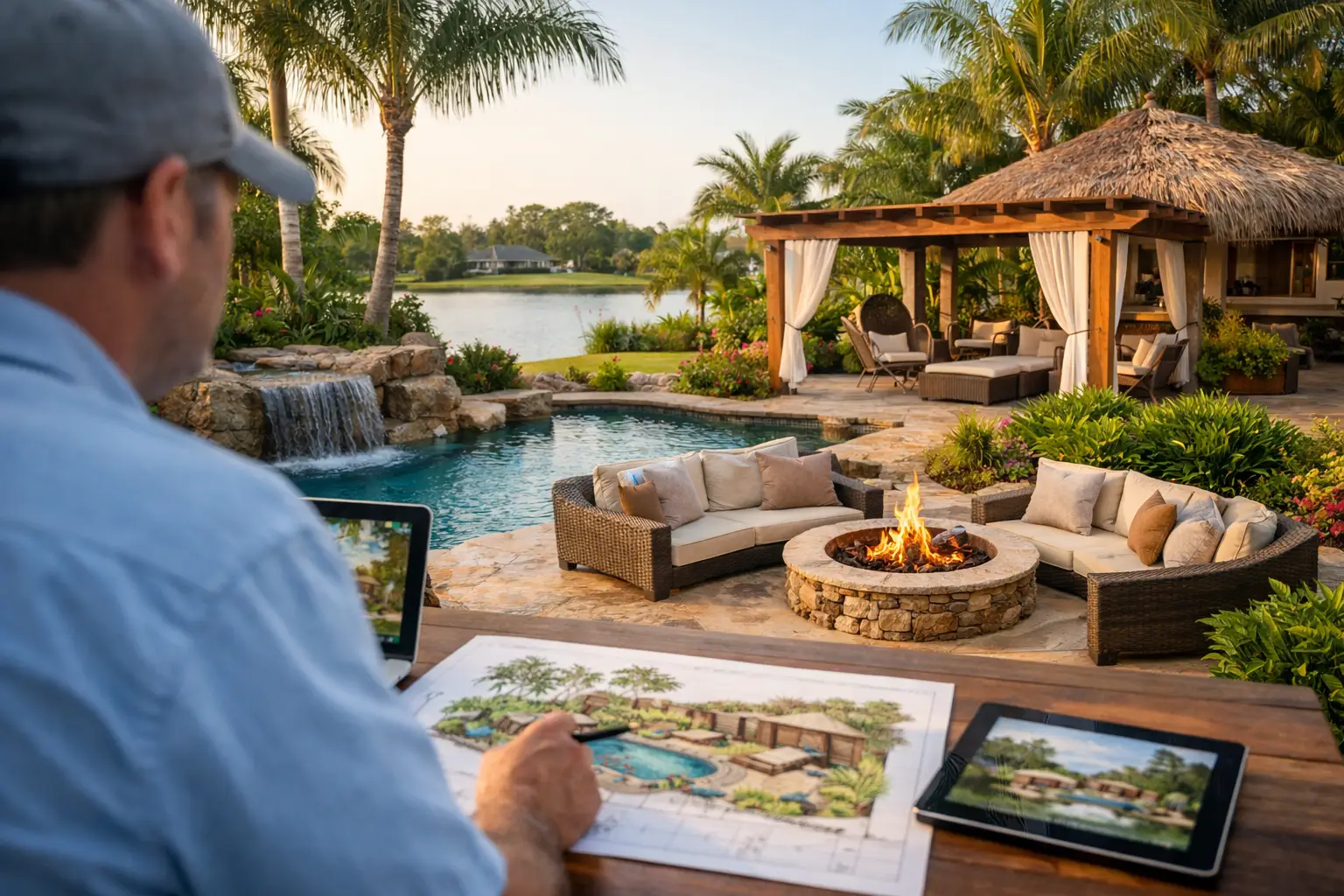 How a Fort Myers Landscape Design Company Plans Retreats