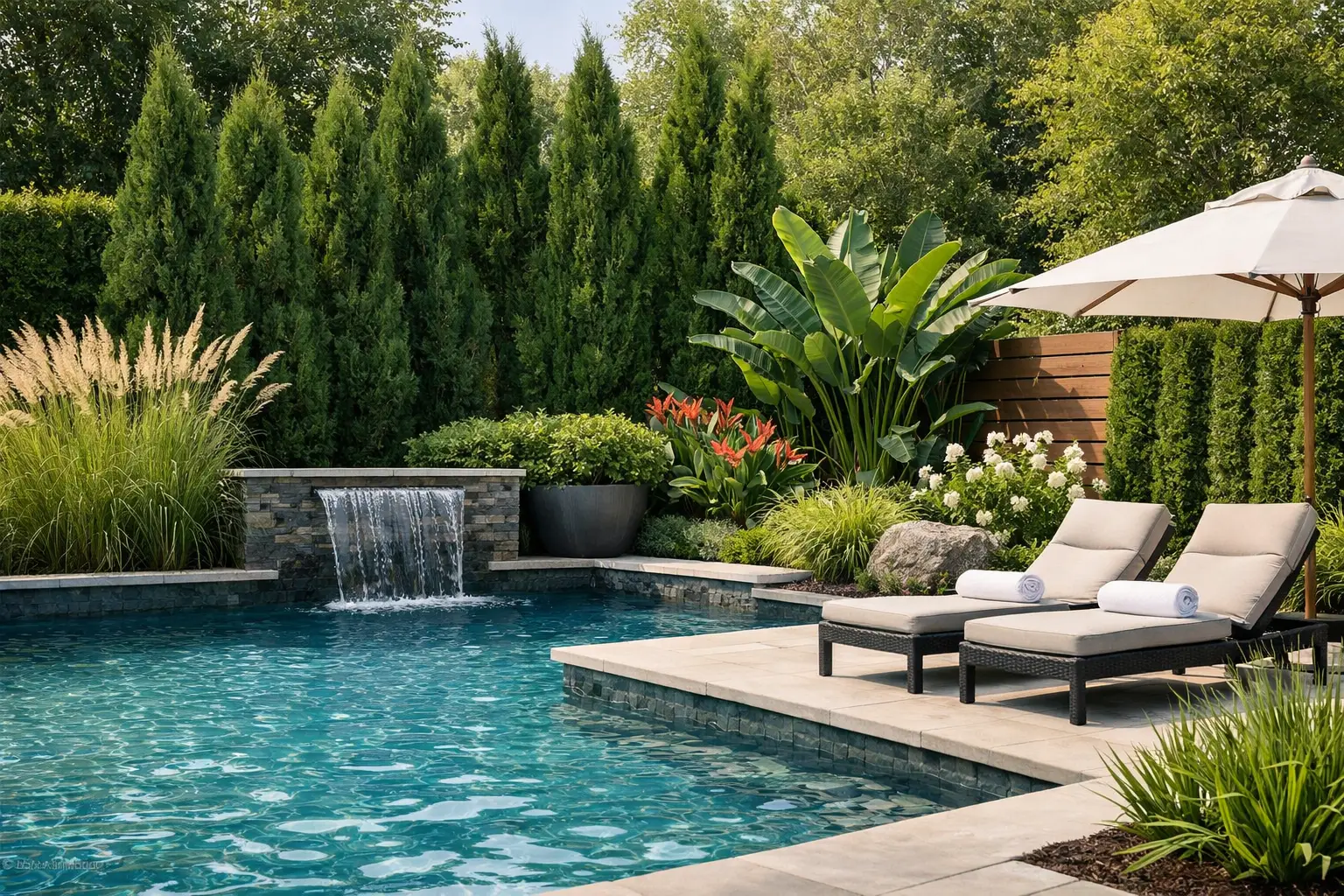 How to Create Poolside Privacy Landscaping