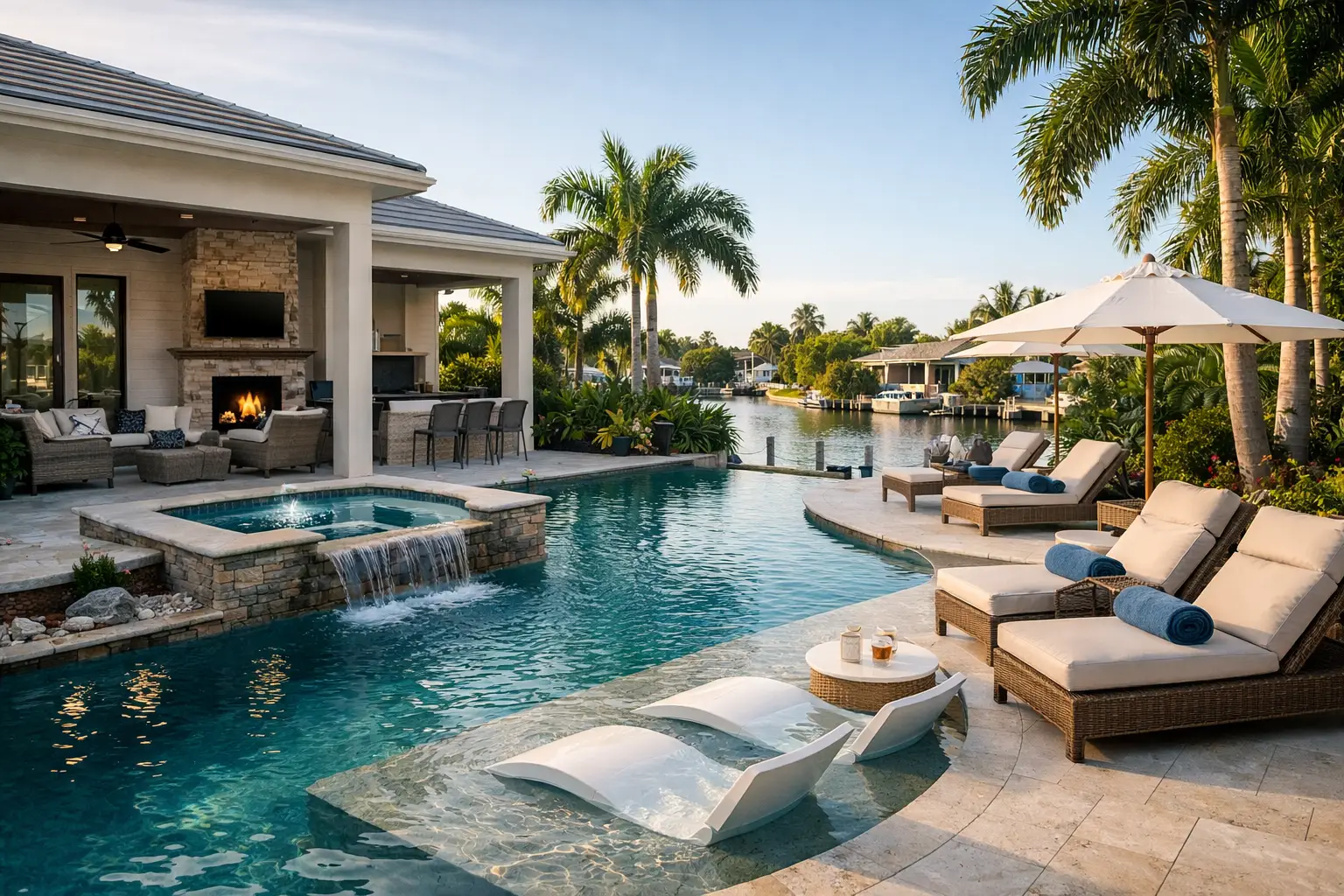A Fort Myers Poolscape Example Built for Living