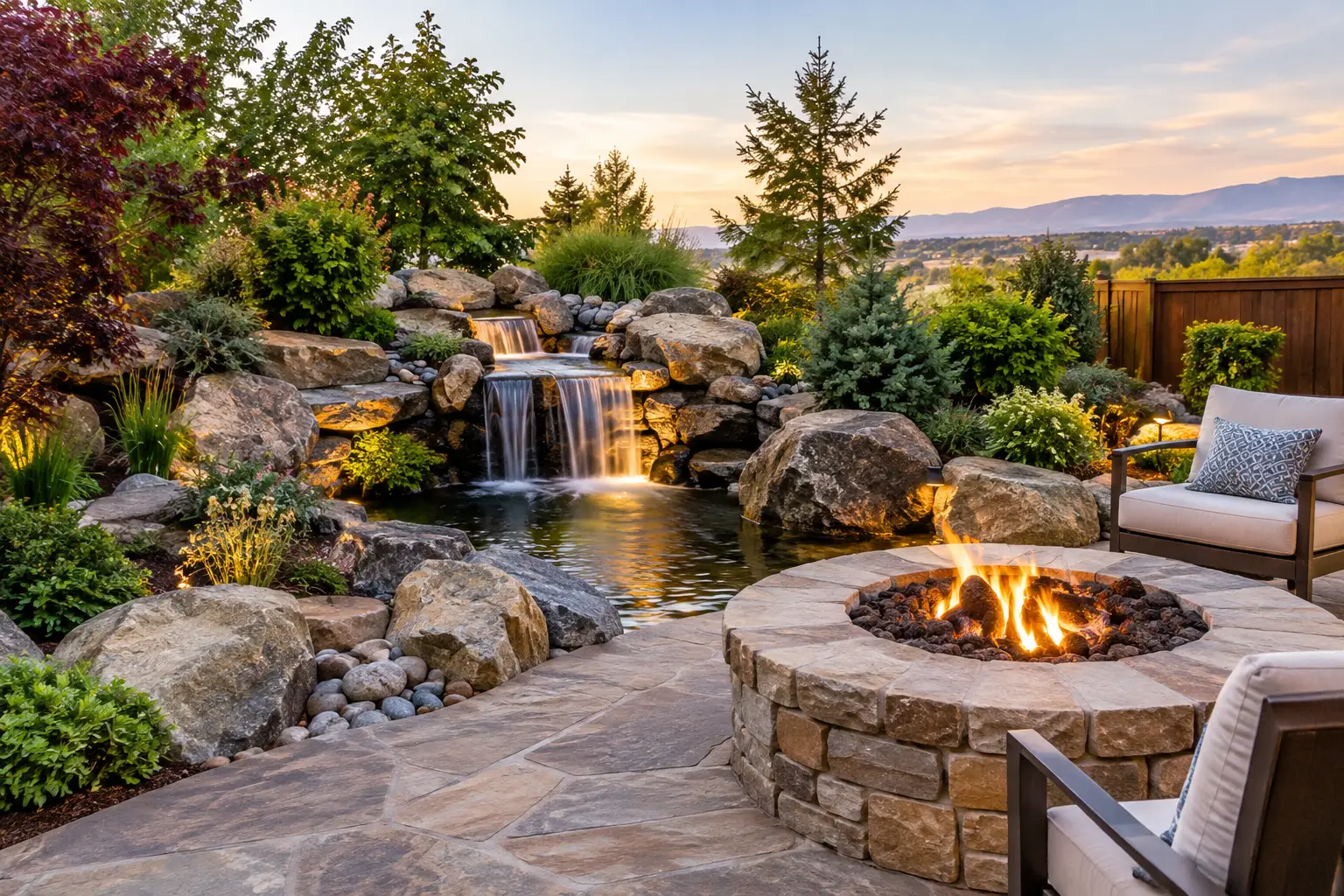 Rockwork Landscaping for a Backyard Retreat